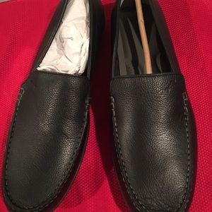 Tommy Bahama Orion Venetian Loafer Black Leather